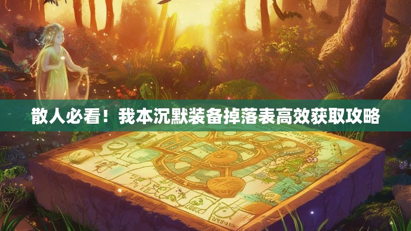 散人必看！我本沉默装备掉落表高效获取攻略