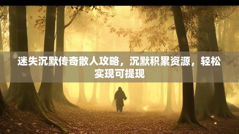 迷失沉默传奇散人攻略，沉默积累资源，轻松实现可提现