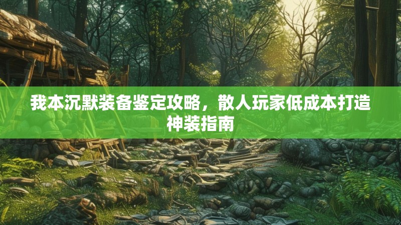 我本沉默装备鉴定攻略，散人玩家低成本打造神装指南