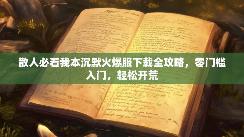 散人必看我本沉默火爆服下载全攻略，零门槛入门，轻松开荒