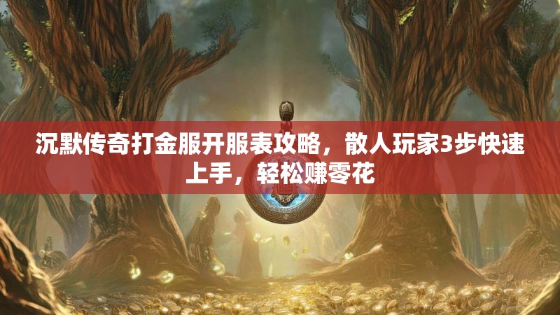 沉默传奇打金服开服表攻略，散人玩家3步快速上手，轻松赚零花