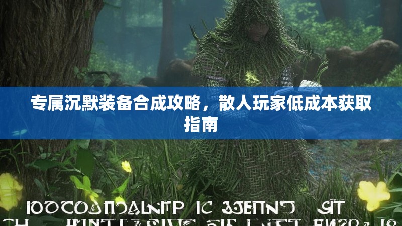 专属沉默装备合成攻略，散人玩家低成本获取指南