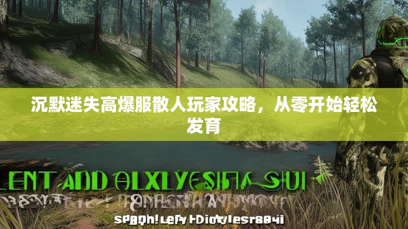 沉默迷失高爆服散人玩家攻略，从零开始轻松发育