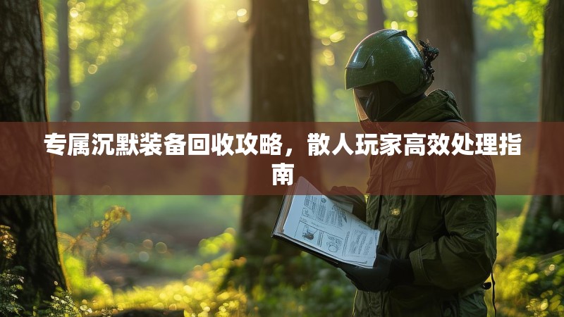 专属沉默装备回收攻略，散人玩家高效处理指南