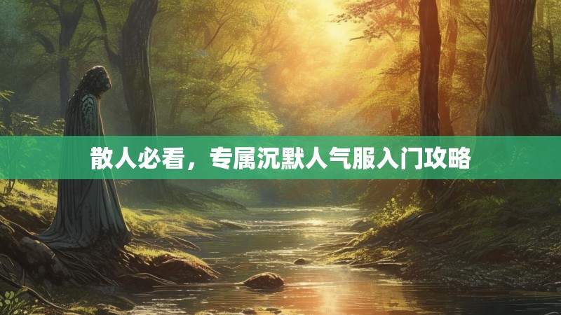散人必看，专属沉默人气服入门攻略