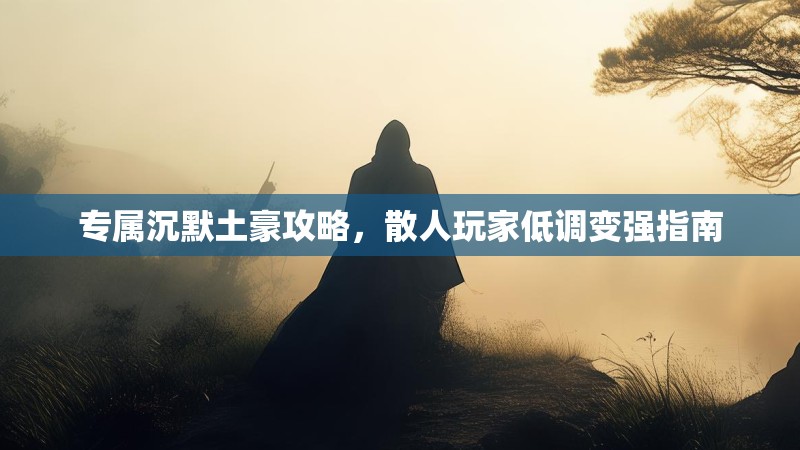 专属沉默土豪攻略，散人玩家低调变强指南