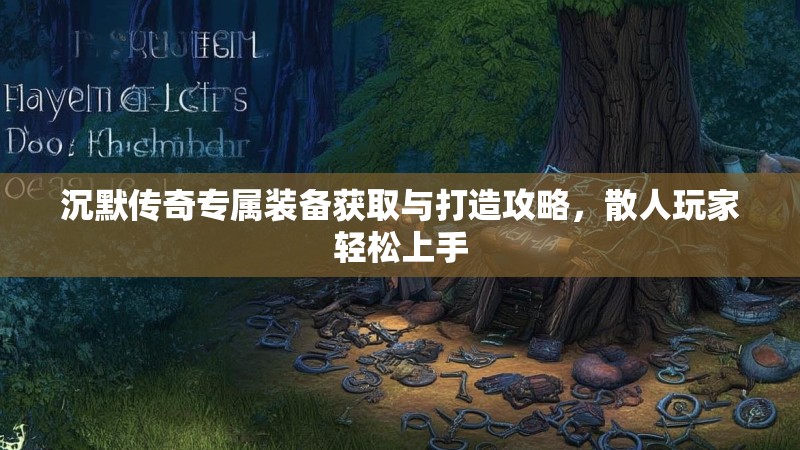 沉默传奇专属装备获取与打造攻略，散人玩家轻松上手