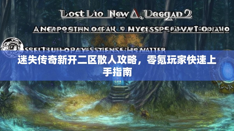 迷失传奇新开二区散人攻略，零氪玩家快速上手指南