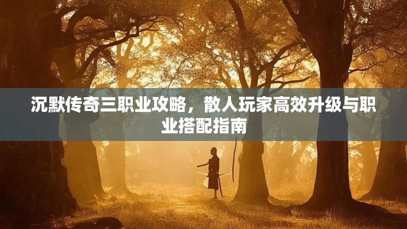 沉默传奇三职业攻略，散人玩家高效升级与职业搭配指南