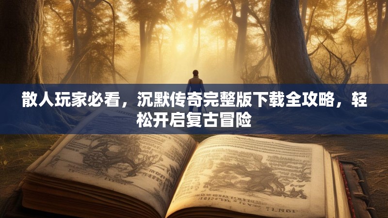 散人玩家必看，沉默传奇完整版下载全攻略，轻松开启复古冒险