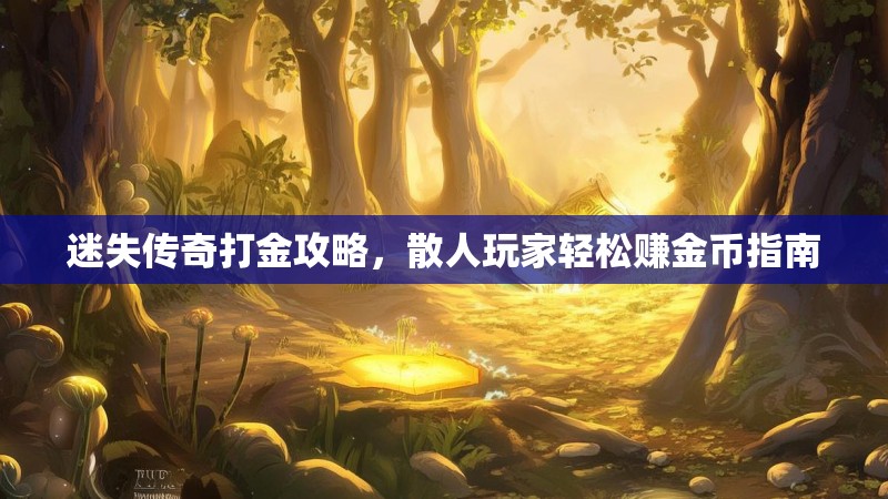 迷失传奇打金攻略，散人玩家轻松赚金币指南