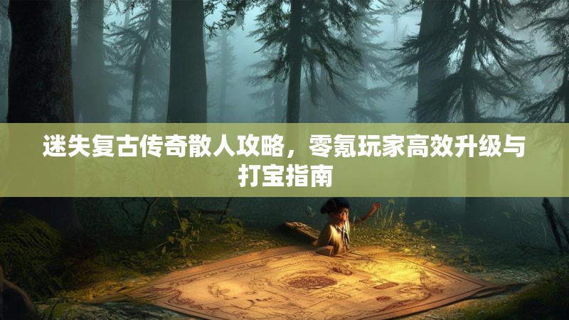 迷失复古传奇散人攻略，零氪玩家高效升级与打宝指南