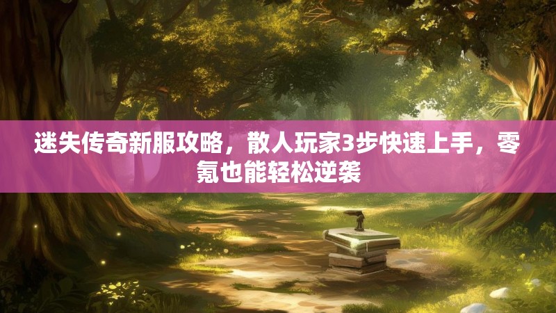 迷失传奇新服攻略，散人玩家3步快速上手，零氪也能轻松逆袭