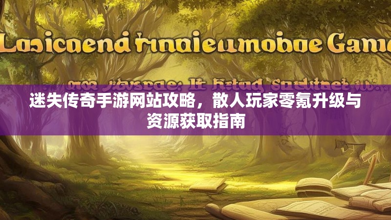 迷失传奇手游网站攻略，散人玩家零氪升级与资源获取指南