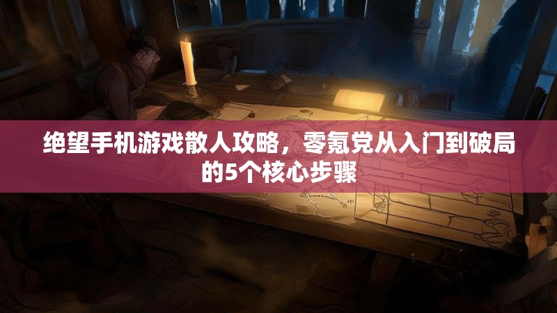 绝望手机游戏散人攻略，零氪党从入门到破局的5个核心步骤