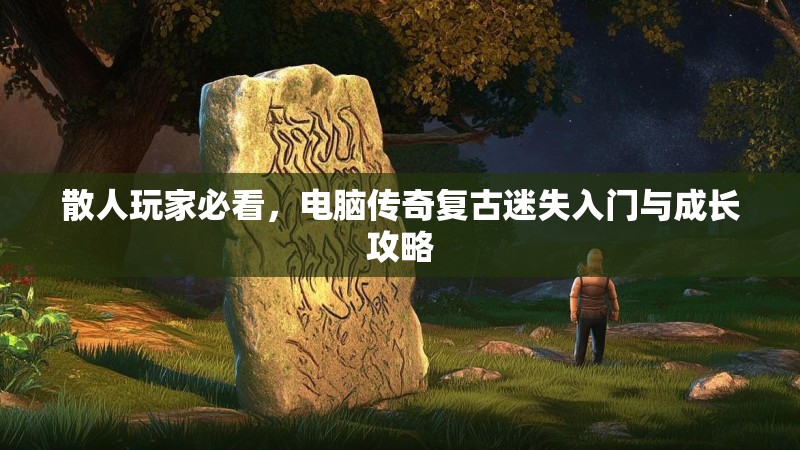 散人玩家必看，电脑传奇复古迷失入门与成长攻略