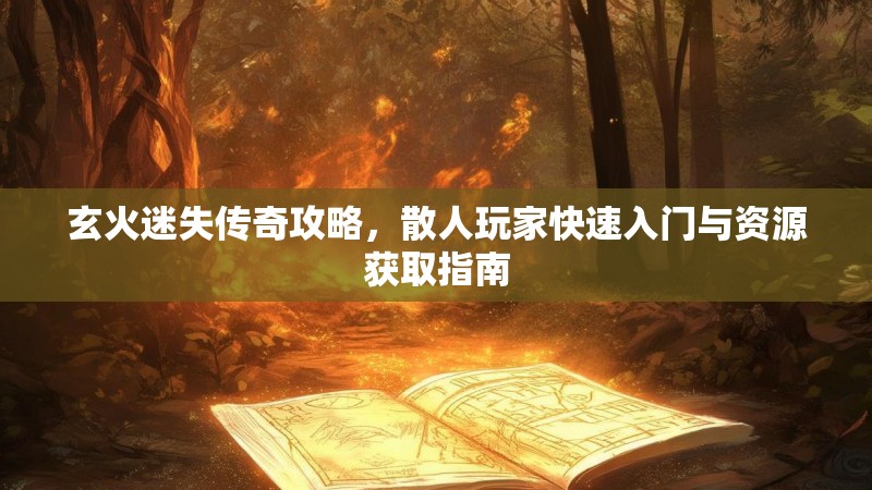 玄火迷失传奇攻略，散人玩家快速入门与资源获取指南