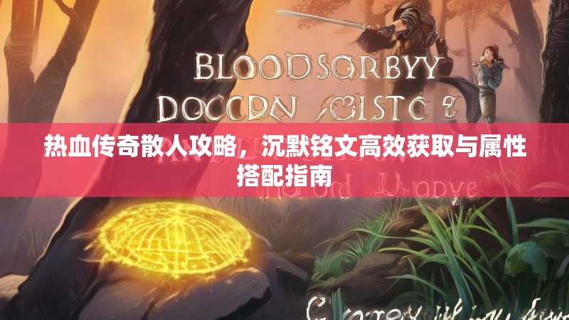 热血传奇散人攻略，沉默铭文高效获取与属性搭配指南