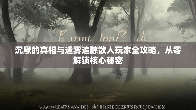沉默的真相与迷雾追踪散人玩家全攻略，从零解锁核心秘密