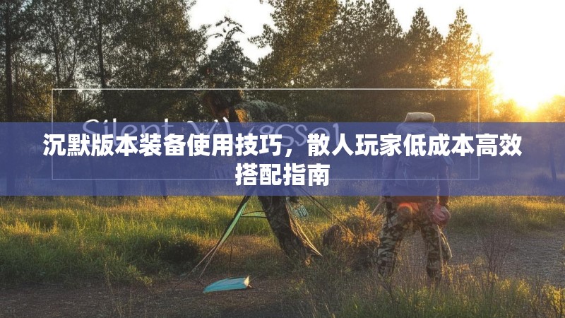 沉默版本装备使用技巧，散人玩家低成本高效搭配指南