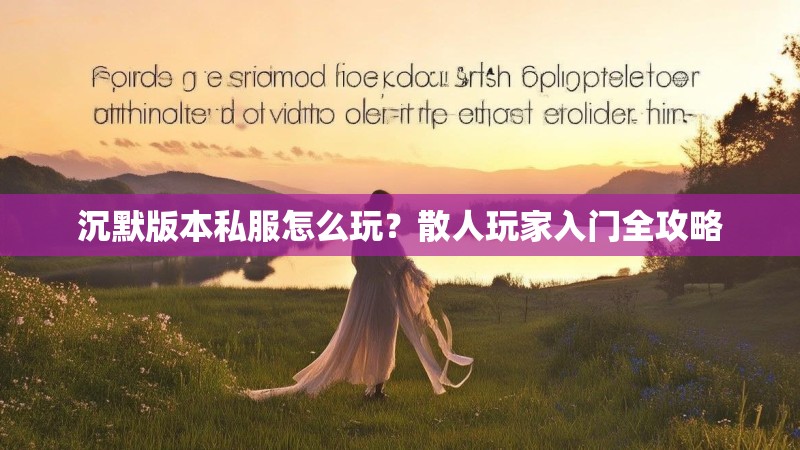 沉默版本私服怎么玩？散人玩家入门全攻略