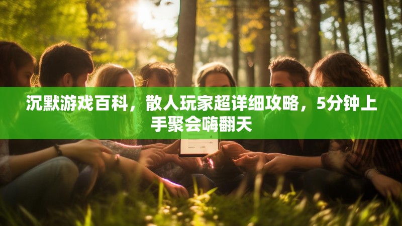 沉默游戏百科，散人玩家超详细攻略，5分钟上手聚会嗨翻天