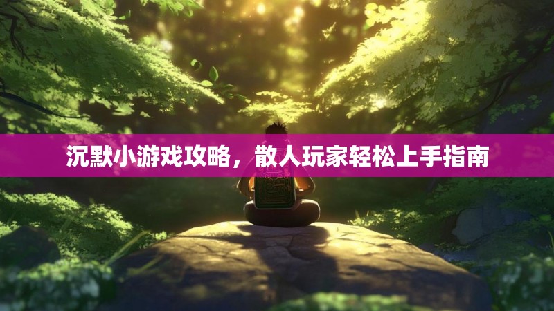 沉默小游戏攻略，散人玩家轻松上手指南
