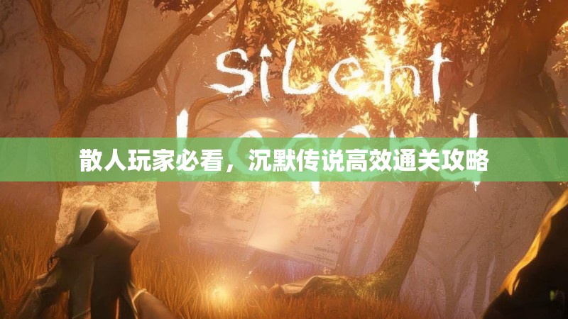 散人玩家必看，沉默传说高效通关攻略