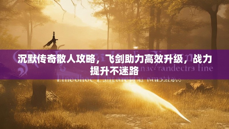 沉默传奇散人攻略，飞剑助力高效升级，战力提升不迷路