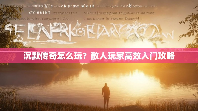 沉默传奇怎么玩？散人玩家高效入门攻略