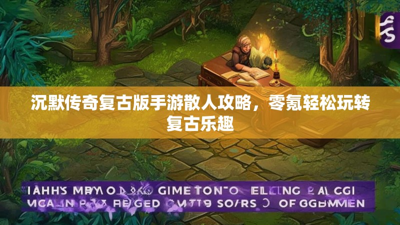 沉默传奇复古版手游散人攻略，零氪轻松玩转复古乐趣