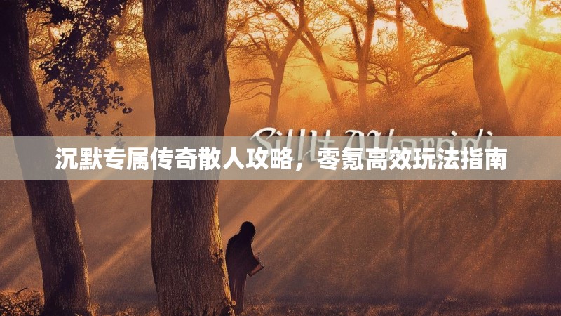 沉默专属传奇散人攻略，零氪高效玩法指南