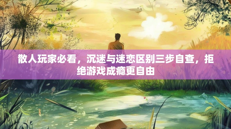 散人玩家必看，沉迷与迷恋区别三步自查，拒绝游戏成瘾更自由