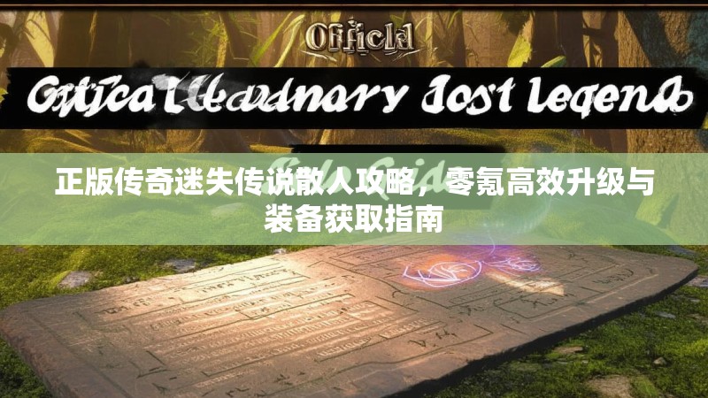 正版传奇迷失传说散人攻略，零氪高效升级与装备获取指南