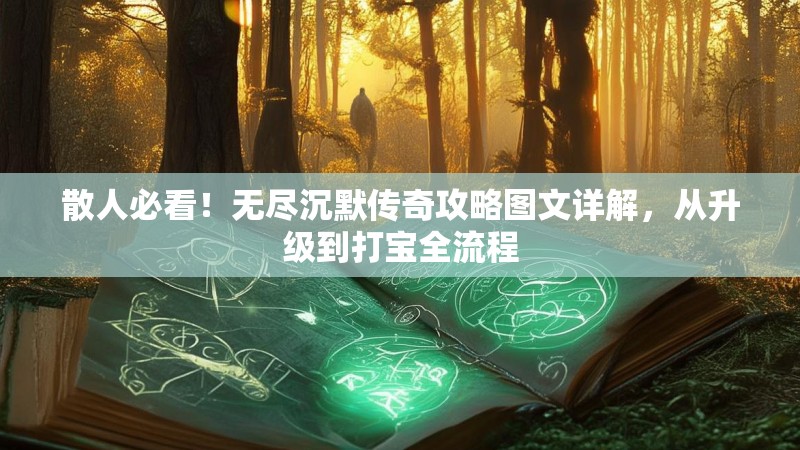 散人必看！无尽沉默传奇攻略图文详解，从升级到打宝全流程