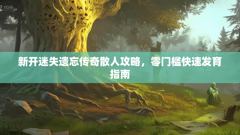 新开迷失遗忘传奇散人攻略，零门槛快速发育指南