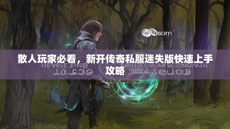 散人玩家必看，新开传奇私服迷失版快速上手攻略