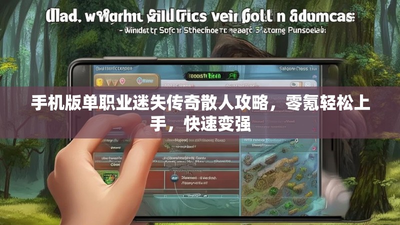 手机版单职业迷失传奇散人攻略，零氪轻松上手，快速变强
