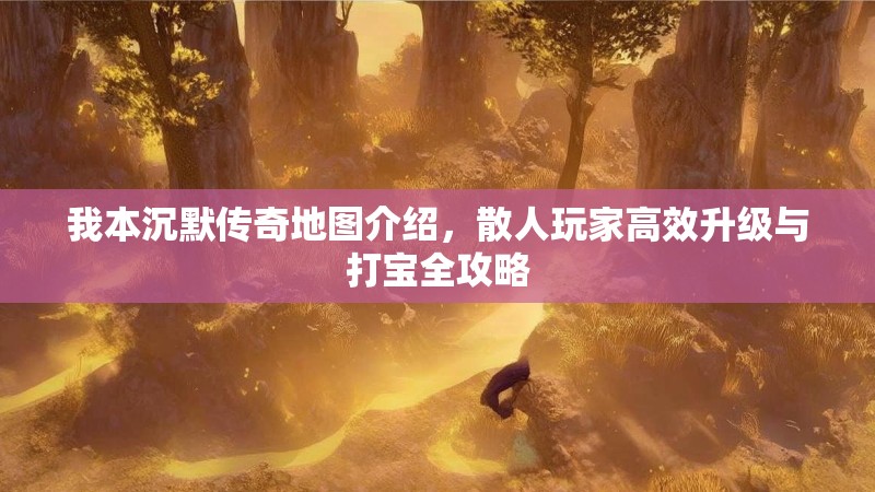 我本沉默传奇地图介绍，散人玩家高效升级与打宝全攻略