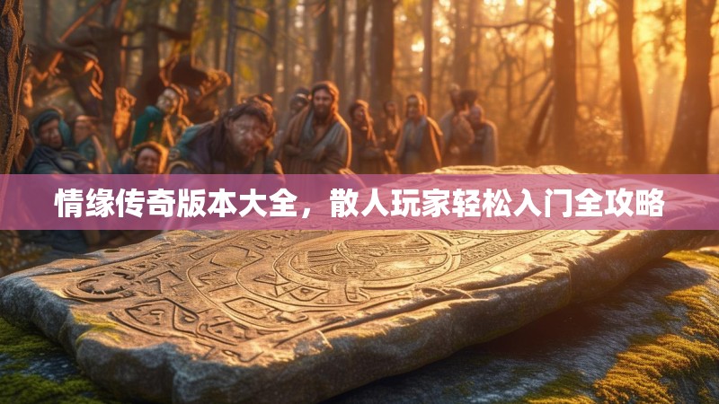 情缘传奇版本大全，散人玩家轻松入门全攻略