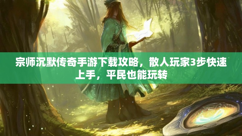 宗师沉默传奇手游下载攻略，散人玩家3步快速上手，平民也能玩转