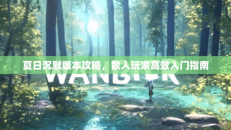 夏日沉默版本攻略，散人玩家高效入门指南