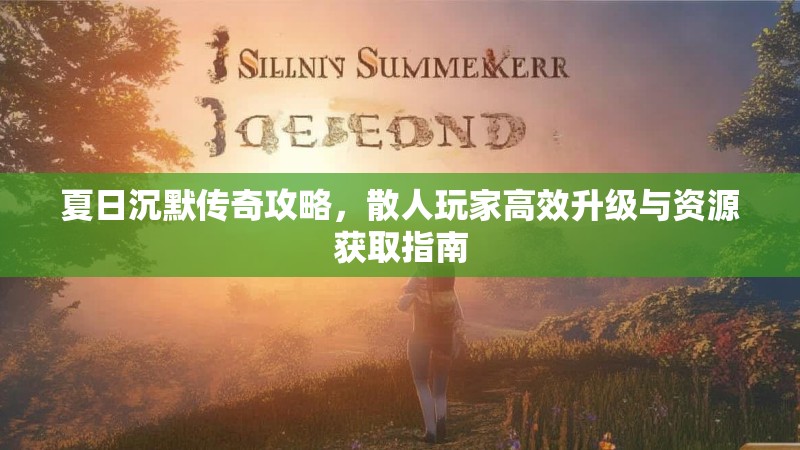 夏日沉默传奇攻略，散人玩家高效升级与资源获取指南