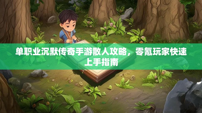 单职业沉默传奇手游散人攻略，零氪玩家快速上手指南