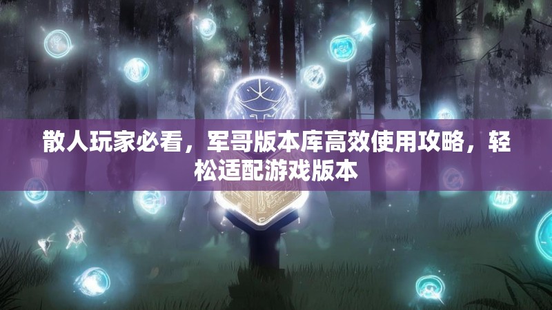 散人玩家必看，军哥版本库高效使用攻略，轻松适配游戏版本