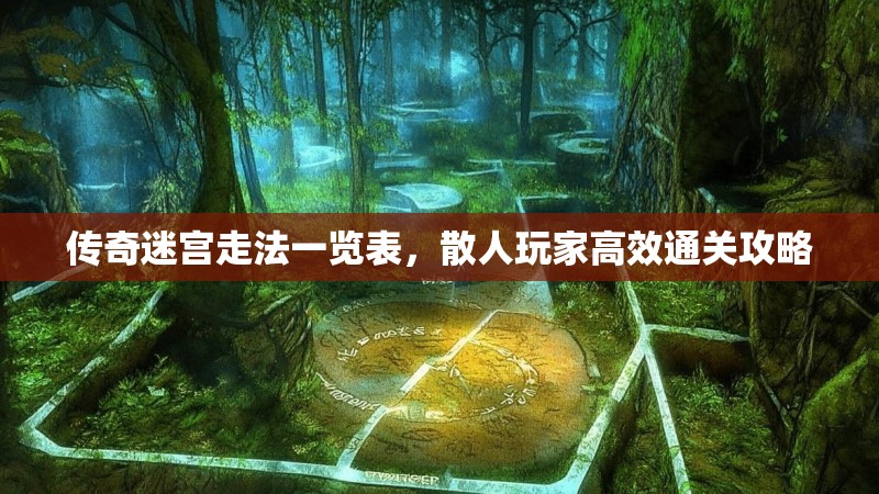 传奇迷宫走法一览表，散人玩家高效通关攻略