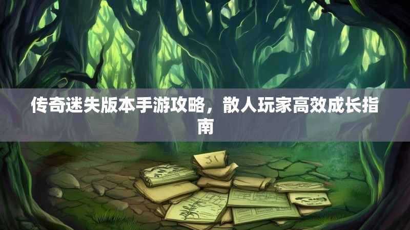 传奇迷失版本手游攻略，散人玩家高效成长指南