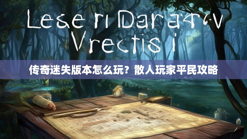 传奇迷失版本怎么玩？散人玩家平民攻略