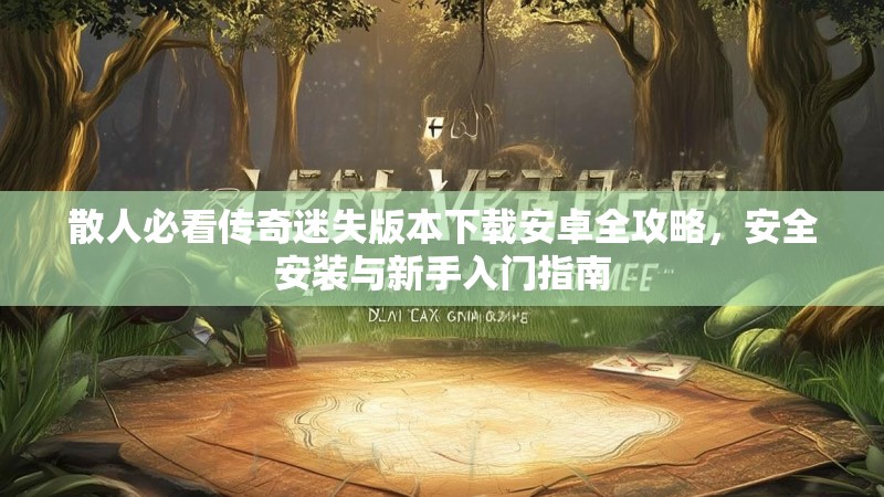 散人必看传奇迷失版本下载安卓全攻略，安全安装与新手入门指南