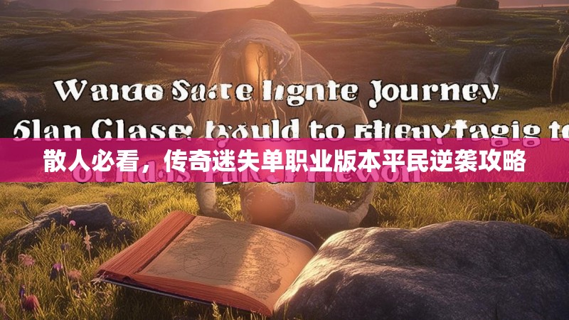散人必看，传奇迷失单职业版本平民逆袭攻略